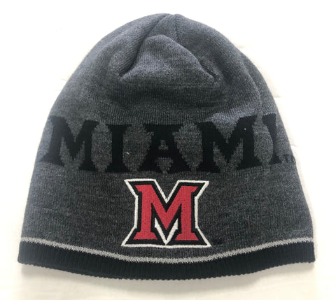 Miami (Ohio) Adult Adidas Player Beanie Gray One Size Hat