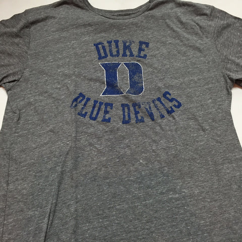 Duke Blue Devils Adidas Gray Tri Blend Logo Shirt - Dino's Sports Fan Shop