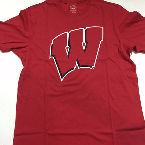 Wisconsin Badgers '47 Brand Red Logo Adult Shirt - Dino's Sports Fan Shop