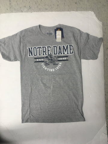 Notre Dame Fighting Irish Adult Champion Grey Shirt