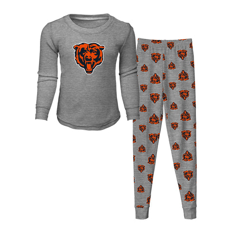 Chicago Bears youth long sleeve pajama set
