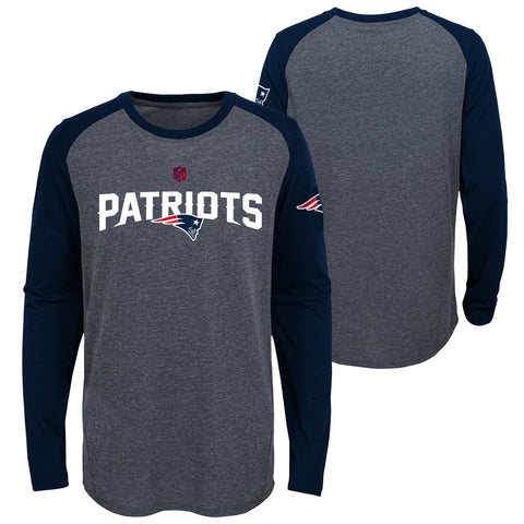 New England Patriots Outerstuff Magna L/S Youth Shirt