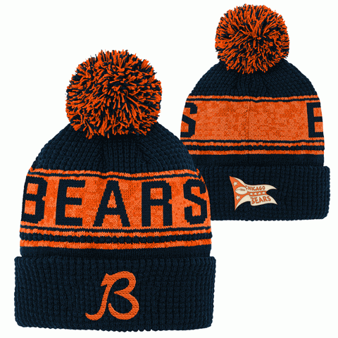 Chicago Bears Boys One Size "B" Winter Hat