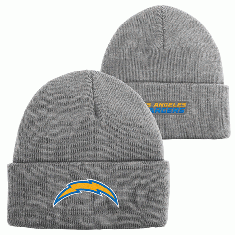 Los Angeles Chargers Youth NFL Gray Winter Hat