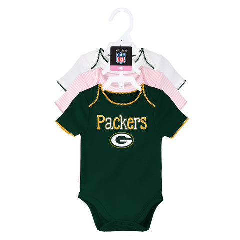 Green Bay Packers 3-piece onesie sizes 0-3, 3-6 ,6-9 months