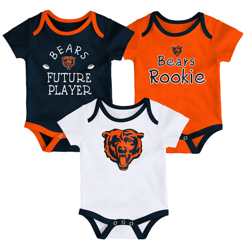 Chicago Bears 3-piece creeper set