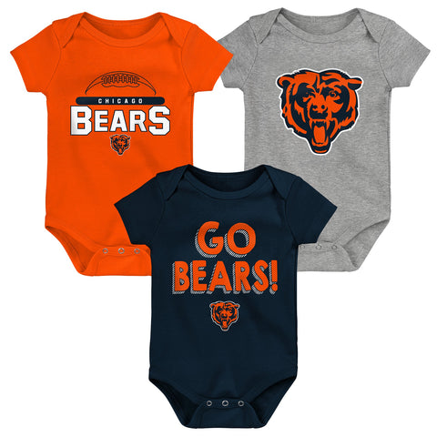 Chicago Bears 3-piece creeper set