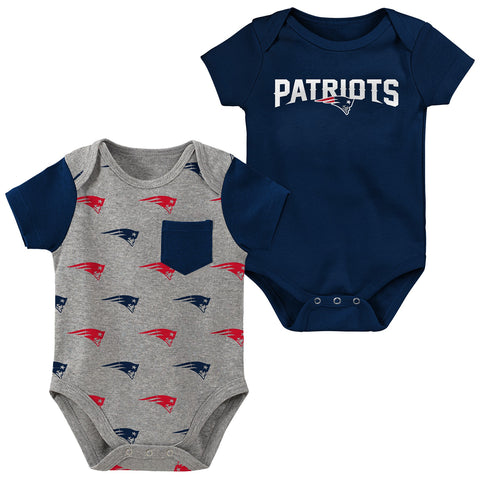 New England Patriots infant 2-piece creeper set