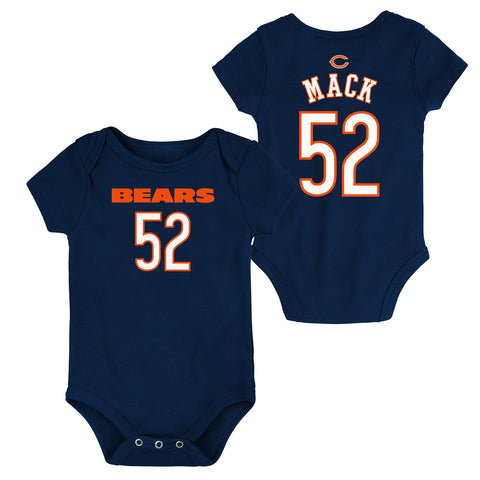 Khalil Mack #52 Chicago Bears Infant Onesie