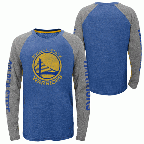 Golden State Warriors Youth Long Sleeve Faded Shirt