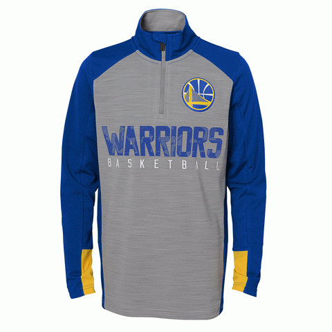 Golden State Warriors Youth 1/4 Zip Performance Long Sleeve Shooter