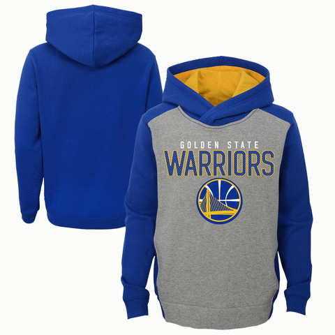 Golden State Warriors Youth Gray/Blue Hoodie Sweatshirt