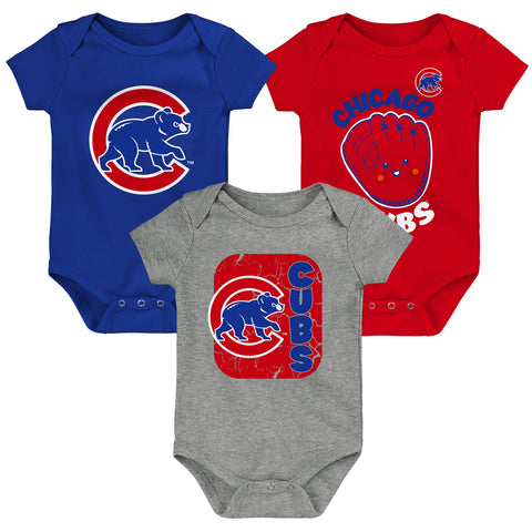 Chicago Cubs 3-piece creeper set