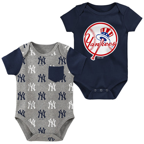 New York Yankees 2-piece creeper set sizes 12, 18, 24 months