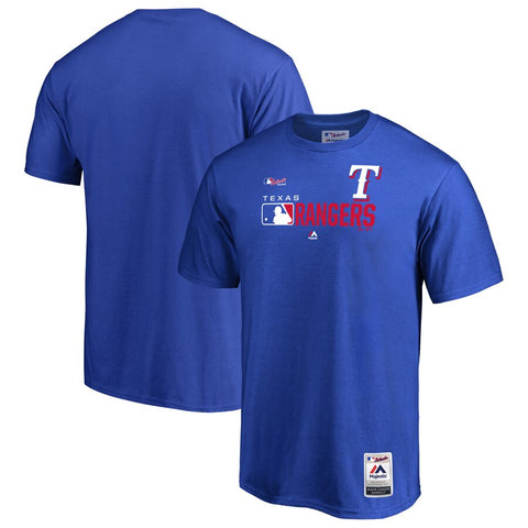 Texas Rangers Authentic Team Distinction Cotton Adult Shirt