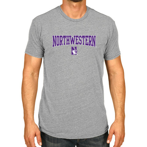 Northwestern Wildcats NCAA Adult The Victory S/S T-Shirt Gray