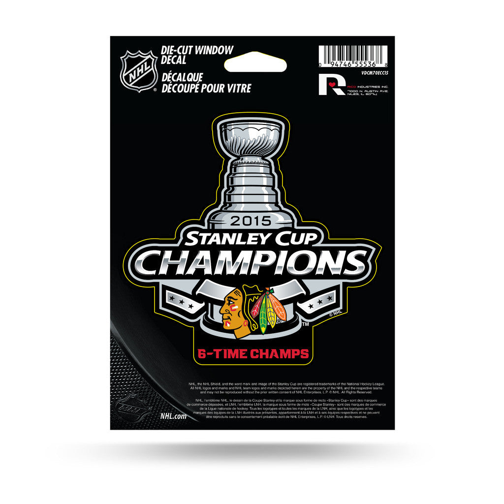 Chicago Blackhawks Stanley Cup Champions 2015 T-Shirt SZ XL NEW Black NHL  Hockey