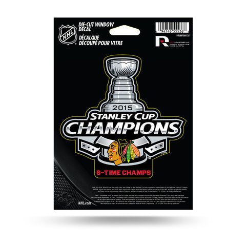 Chicago Blackhawks NHL 2015 Stanley Cup Champions Decal - Dino's Sports Fan Shop