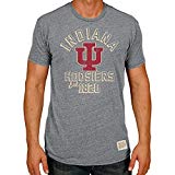Retro Brand Indiana Hoosiers Adult Gray Tri-Blend T-Shirt