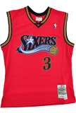 Allen Iverson Adult Mitchell and Ness Red Philadelphia 76ers NBA Jersey