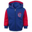Chicago Cubs Kids Gen2 Blue and Red Zippered Fleece Pullover