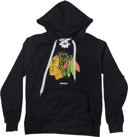 Chicago Blackhawks Reebok Men's Black Faceoff Sweatshirt - Dino's Sports Fan Shop