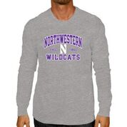 Northwestern Wildcats Adult Gray The Victory Long Sleeve