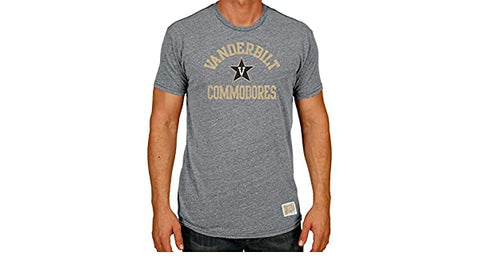 Vanderbilt Commodores Adult Retro Brand Streaky Grey Shirt