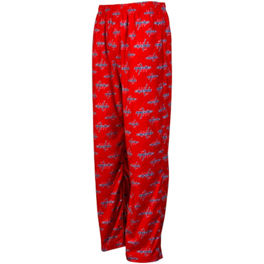 Washington Capitals Youth Team Logo Printed Pajama Pants Red Size 5/6 M No  Tags