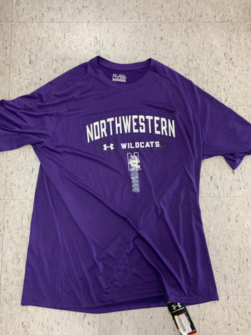Northwestern Wildcats Adult Under Armour Purple Dri-Fit Shirt (XXL)