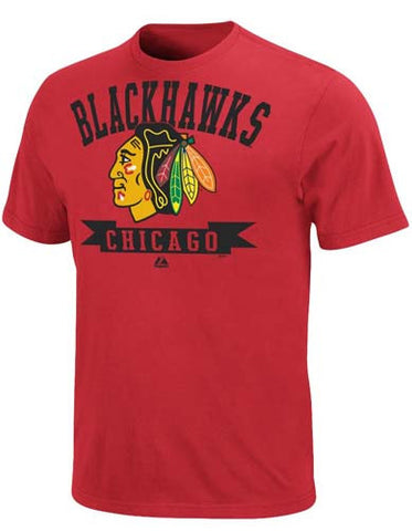 Chicago Blackhawks Majestic Ticker Tape Youth Shirt - Dino's Sports Fan Shop