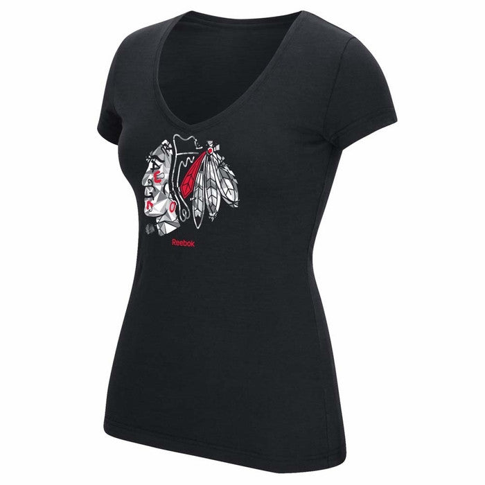 Women's Fanatics Branded White/Black Atlanta Hawks Free Line Raglan Scoop  Neck Tri-Blend T-Shirt