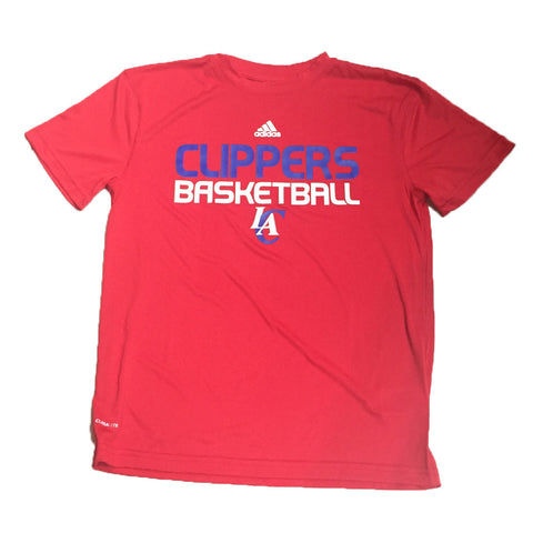 Los Angeles Clippers Adidas ClimaLite Red Youth Shirt - Dino's Sports Fan Shop