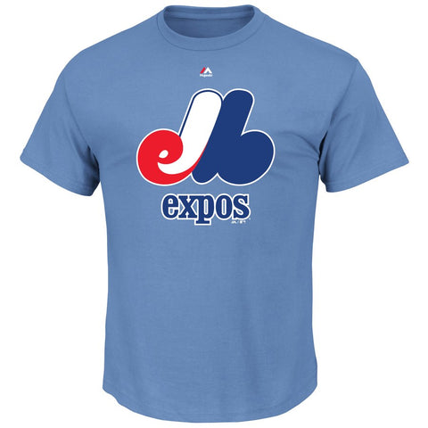 Majestic Threads Montreal Expos Cooperstown Collection Home Plate Tri-Blend T-Shirt - Blue