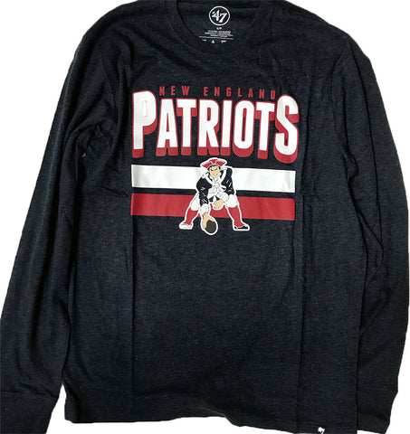 New England Patriots '47 Brand Blue Bold L/S Adult Shirt