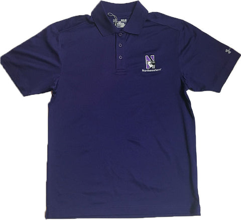 Northwestern Wildcats Under Armour Purple Performance Adult Polo Shirt
