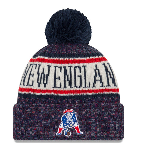 New England Patriots Classic Logo Adult New Era NFL Sideline Winter Hat