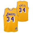 Shaquille O'Neal Los Angeles Lakers Youth Mitchell & Ness Yellow Jersey