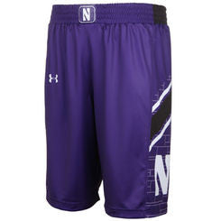 Northwestern Wildcats Under Armour Youth Purple Game Shorts - Dino's Sports Fan Shop