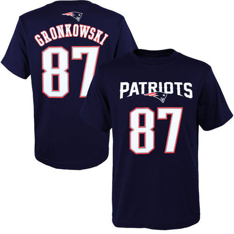 Rob Gronkowski #87 New England Patriots NFL Youth Shirt - Dino's Sports Fan Shop