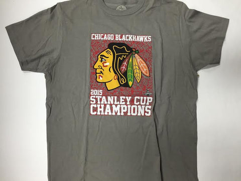 Chicago Blackhawks '47 Brand Gray Men's Shirt - Dino's Sports Fan Shop