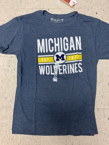 Michigan Wolverines Adult "The Victory" Est. 1817 Blue Shirt