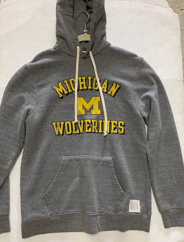 Heather Gray Michigan Wolverines Adult The Victory Sweatshirt