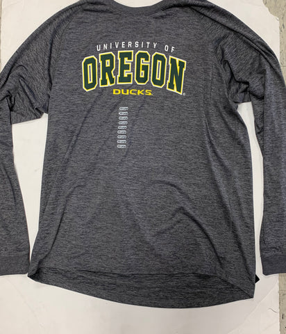 University of Oregon Ducks Adult Colosseum Dri-Fit Gray Shirt (XXL)