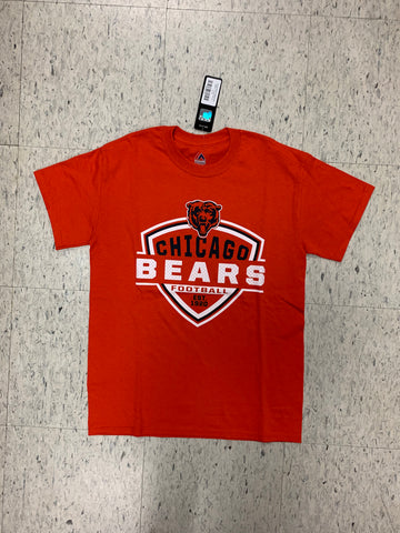 Chicago Bears Football Adult Majestic Orange Shirt