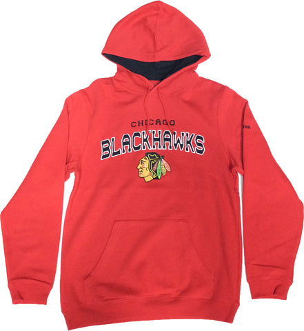 Lids Chicago Blackhawks Youth Faceoff Colorblocked Fleece Full-Zip