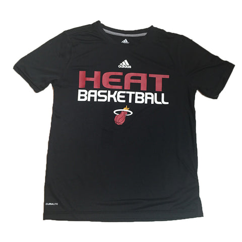 Miami Heat Adidas ClimaLite Black Practice Youth Shirt - Dino's Sports Fan Shop