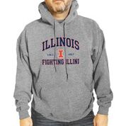 University of Illinois Grey Orange Logo Sweatshirt