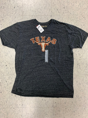 Texas Longhorns Adult Retro Brand Streaky Black Shirt