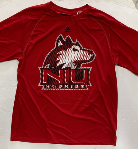 Northern Illinois Huskies Razor Adult Adidas Red Shirt